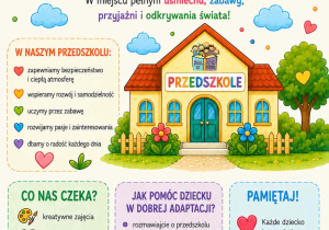 Plakat "Witamy w przedszkolu"