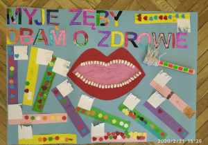 Praca plastyczna Myję zęby dbam o zdrowie
