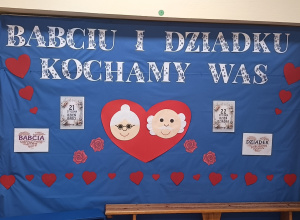 Dekoracja z okazji Dnia Babci i Dziadka