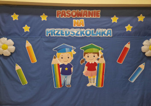 Dekoracja pasowanie na przedszkolaka