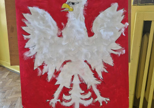 Godło Polski praca wykonana przez dzieci