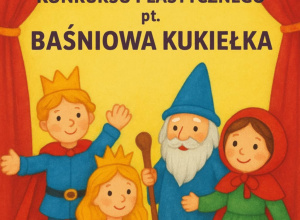 Plakat z postaciami z bajek