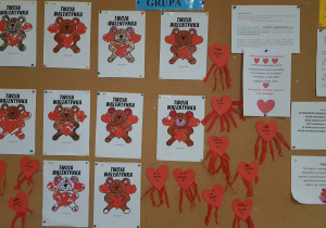 walentynkowe misie dzieci z gr 2