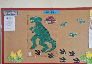 Praca jurassik park wykonana przez dzieci