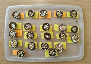 czekoladki zrobione przez dzieci