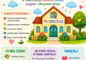 Plakat "Witamy w przedszkolu"