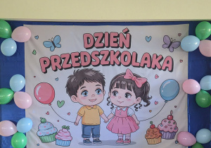 Dekoracja z okazji dnia przedszkolaka